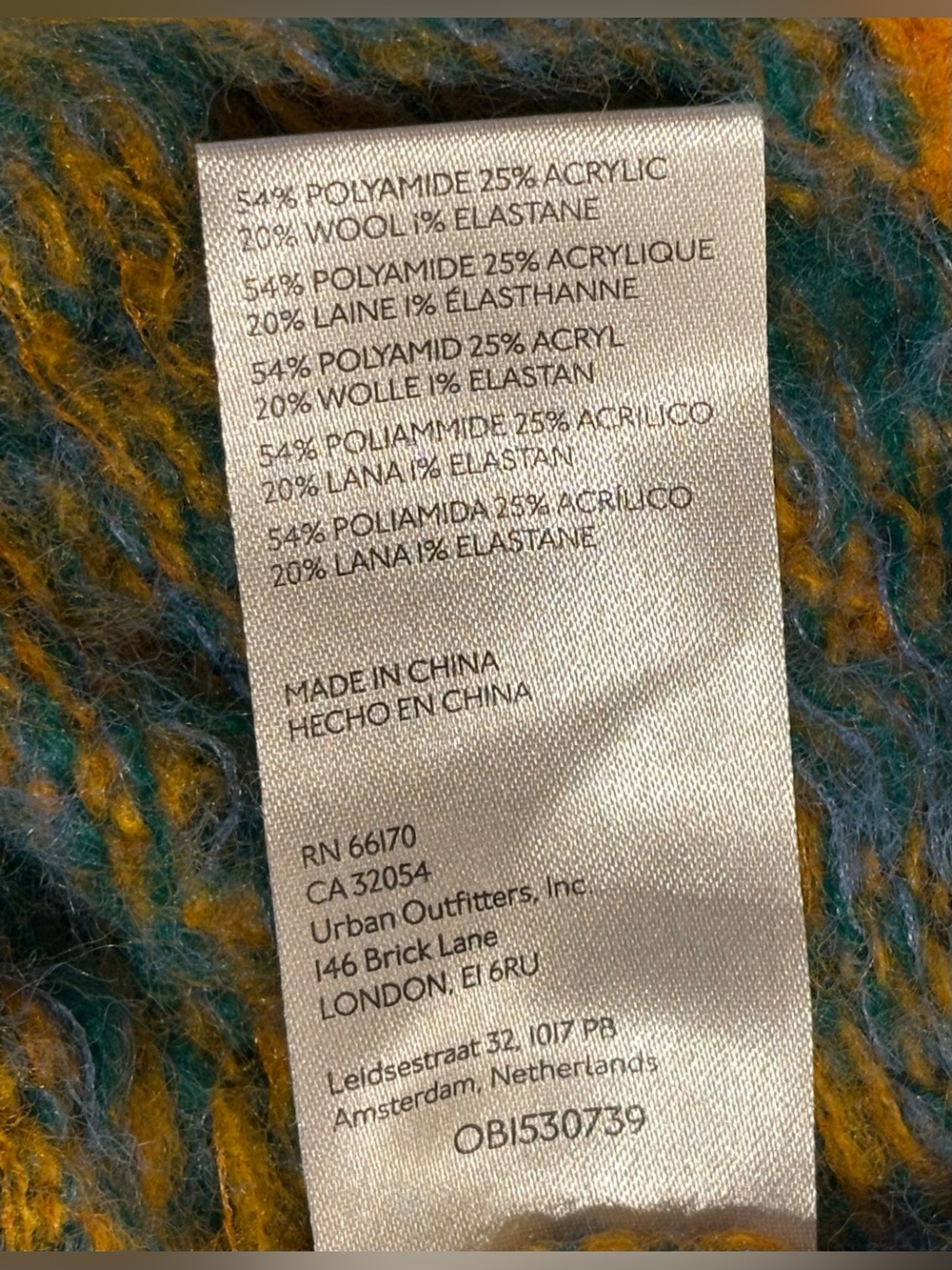 Free People Sepia Plaid Cardigan in Marigold Sky Combo Sz XS OVERSIZED FuzzyWool - Picture 12 of 15